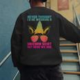 Fathers Day I Wear A Unicorn Shirt Dadacorn Men's Sweatshirt Back Print
