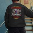 My Favorite 82nd Airborne Is My Dad Veteran Father's Day Men's Sweatshirt Back Print