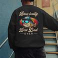 Fishing Father's Day Dad Fisherman Birthday Graphic Men's Sweatshirt Back Print