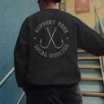 Fishing Fisherman Dad Support Your Local Hookers Small Men's Sweatshirt Back Print