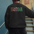 Football Dada 1st Birthday Men's Sweatshirt Back Print