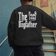 French Bulldog Dog Dad Dogfather Dogs Daddy Father Men's Sweatshirt Back Print