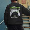 Gamer Dad Gaming Shirts Fathers Day Video Game Daddy Men's Sweatshirt Back Print