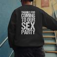 Gender Reveal Mum Dad Party Men's Sweatshirt Back Print