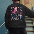 Gender Reveal Party Shirt Mermaid Or Pirate Dad Wants Pirate Men's Sweatshirt Back Print