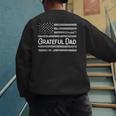 Grateful Dad Father's Day Papa Daddy Best Dad Men's Sweatshirt Back Print