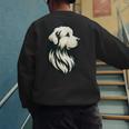 Great Pyrenees Pyr Minimalist Simple Dog Mom Dad Boys Girls Men's Sweatshirt Back Print