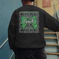 Green Sport Loud Proud Cheer Coach Dad Father's Day Men's Sweatshirt Back Print