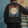 Groovy Dad Matching Outfit Fathers Day Family Retro Vintage Men's Sweatshirt Back Print