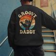 Groovy Daddy 70s Aesthetic Nostalgia 1970's Retro Groovy Dad Men's Sweatshirt Back Print