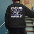 Gymnastics Watercolor Proud Dad Of A Flippin Awesome Gymnast Men's Sweatshirt Back Print