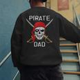 Halloween Pirate Skull Apparel Pirate Dad V-Neck Short Sleeve Cotton 100 T-Shirt Small Men's Sweatshirt Back Print