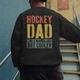 Hockey Dad Shirt Men Fathers Day Hockey Dad Men's Sweatshirt Back Print