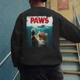 Humorous Paws Parody Cat Mouse For Cat Lover Cat Mom Cat Dad Men's Sweatshirt Back Print