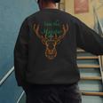 IAM The Meister Jaegermeister Dad Mom Deer Men's Sweatshirt Back Print