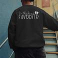 I'm The Dog's Favorite Cute Dog Mom Dad Pet Lover Men Women Kids Men's Sweatshirt Back Print