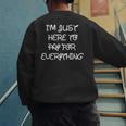 I'm Just Here To Pay For Everything Theme Park Dad Men's Sweatshirt Back Print