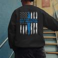 Jesus God Religious Man Of God Husband Dad Protector Men's Sweatshirt Back Print
