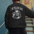 Jesus Im Telling Dad Christian Humor Men Women Kids Men's Sweatshirt Back Print