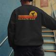 Karate Dad Martial Arts Retro Men's Sweatshirt Back Print