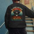 Labrador Retriever Dad Black Lab Dad Men's Sweatshirt Back Print