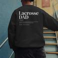 Lacrosse Quote Definition Men Dad Men's Sweatshirt Back Print