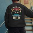 I Leveled Up To Dad 2025 Promoted To Daddy Soon To Be Father Men's Sweatshirt Back Print