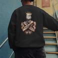 I Am Man King Powerful Dad Afro Melanin Black History Men's Sweatshirt Back Print