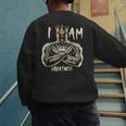 I Am Man King Powerful Dad Afro Melanin Men's Sweatshirt Back Print