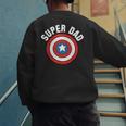 Marvel Father's Day Super Dad Captain America Shield Men's Sweatshirt Back Print