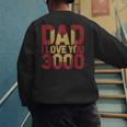 Marvel Iron Man Dad I Love You 3000 Text Fill Father's Day Small Men's Sweatshirt Back Print Marvel Iron Man Dad I Love You 3000 Text Fill Father's Day Small Men's Sweatshirt Back Print
