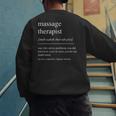 Massage Therapist Definition Women Mom Dad Men's Sweatshirt Back Print