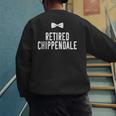 Men Dad Bod Joke Ex Male Dancer Humor Retired Chippendale Men's Sweatshirt Back Print Men Dad Bod Joke Ex Male Dancer Humor Retired Chippendale Men's Sweatshirt Back Print