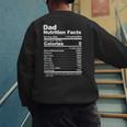 Miftees Fathers Day Tees Dad Nutrition Facts Men's Sweatshirt Back Print