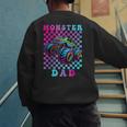 Monster Truck Dad Family Matching Shirt Truck Lovers Men's Sweatshirt Back Print