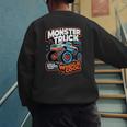 Monster Truck Dad Wheelie Cool Like Normal Dad Men's Sweatshirt Back Print