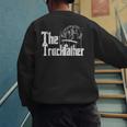 Monster Truck Jam Truckfather Dad Father UTE Pickup Men's Sweatshirt Back Print