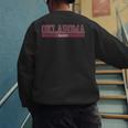 Oklahoma Dad University Sports Men's Sweatshirt Back Print