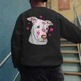 Pitbull Love Pitbull Moms Dads Men's Sweatshirt Back Print