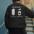 Plumber Hot Water Heater Plumbing Dad Joke Men's Sweatshirt Back Print