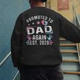 Promoted To Dad Again Est 2026 Vintage Dad Men's Sweatshirt Back Print