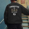 Promoted To Dad Est 2026 For Men Fathers Matching Men's Sweatshirt Back Print