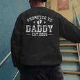 Promoted To Daddy Est 2026 1st Time Dad New Daddy Men's Sweatshirt Back Print