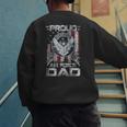 Proud Air Force Dad Shirt Military Family Fathers Day Men's Sweatshirt Back Print