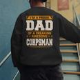 Proud Dad Of Awesome Corpsman Father's Day Men's Sweatshirt Back Print