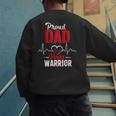 Proud Dad Of a Heart Warrior CHD Awareness Shirt Gift Men's Sweatshirt Back Print
