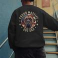 Proud Mastiff Dad American Flag Patriotic Mastiff Dad Men's Sweatshirt Back Print