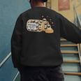 Pug Anti Depressant Mom Dad Kids Men's Sweatshirt Back Print Pug Anti Depressant Mom Dad Kids Men's Sweatshirt Back Print