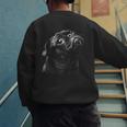 Pug For Dog Mom Dad Cute Pug Men Women Kids Men's Sweatshirt Back Print