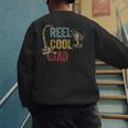 Reel Cool Dad Fishing Shirt Father's Day Fisherman Men's Sweatshirt Back Print